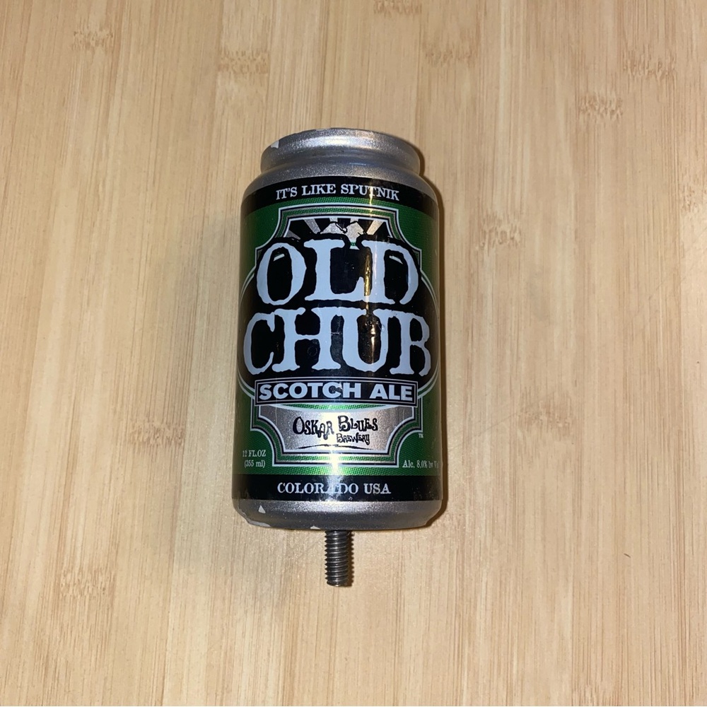 Old Chub Scotch Ale Tap Handle Beer Can Style Oskar Blues Brewery Colorado